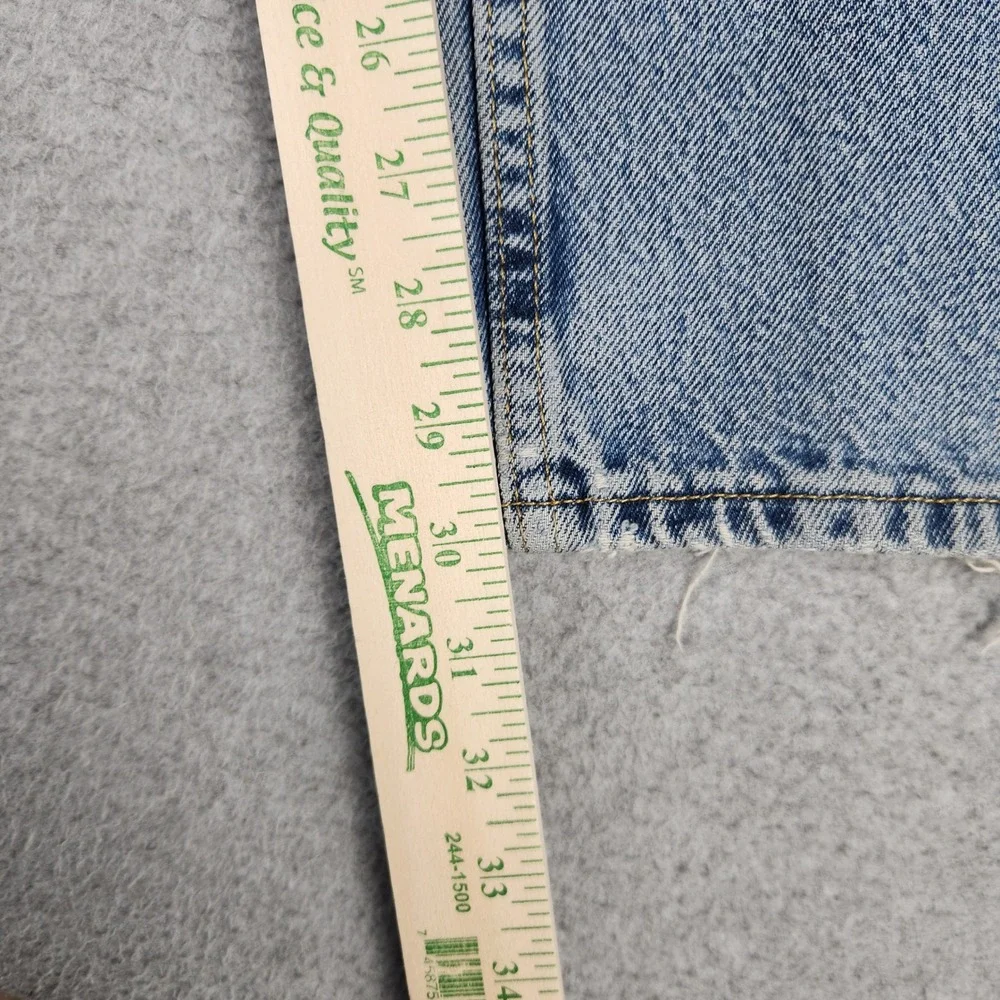 Lee Jeans Mens 40x32 Blue Denim Cotton Light Wash Regular Fit Straight Leg